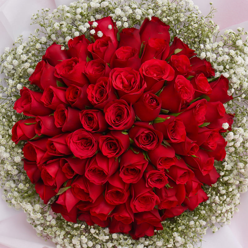 66 Red Roses Bouquet